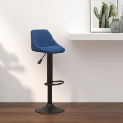Tabouret de bar Bleu Velours 