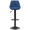 Tabouret de bar Bleu Velours 