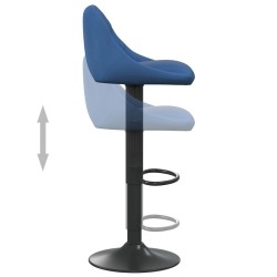 Tabouret de bar Bleu Velours 