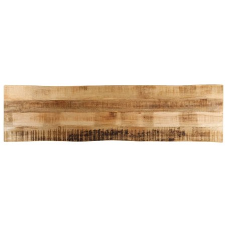 Dessus de table bord vivant 160x40x3,8 cm bois de manguier brut 