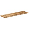 Dessus de table bord vivant 160x40x3,8 cm bois de manguier brut 