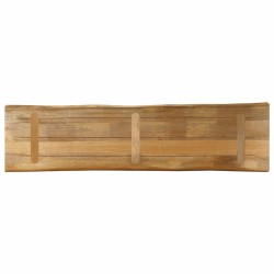 Dessus de table bord vivant 160x40x3,8 cm bois de manguier brut 