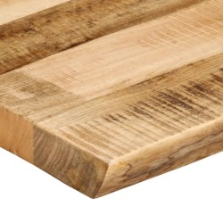 Dessus de table bord vivant 160x40x3,8 cm bois de manguier brut 