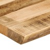 Dessus de table bord vivant 160x40x3,8 cm bois de manguier brut 
