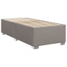 Cadre de lit sans matelas taupe 90x190 cm tissu 