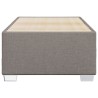 Cadre de lit sans matelas taupe 90x190 cm tissu 