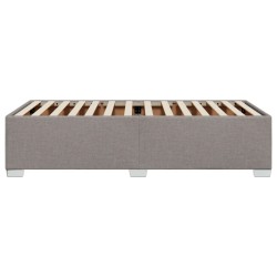 Cadre de lit sans matelas taupe 90x190 cm tissu 