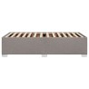 Cadre de lit sans matelas taupe 90x190 cm tissu 