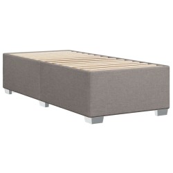 Cadre de lit sans matelas taupe 90x190 cm tissu 
