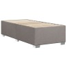 Cadre de lit sans matelas taupe 90x190 cm tissu 