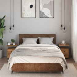 Tables de chevet 2 pcs chêne artisanal bois d'ingénierie 