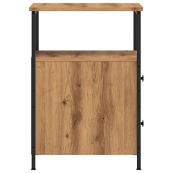 Tables de chevet 2 pcs chêne artisanal bois d'ingénierie 