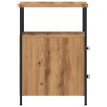 Tables de chevet 2 pcs chêne artisanal bois d'ingénierie 