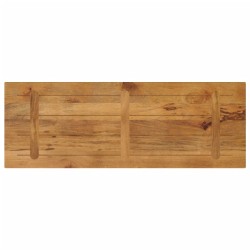 Dessus de table 140x50x3,8cm rectangulaire bois massif manguier 