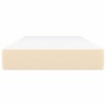 Matelas à ressorts ensachés pour enfants crème 80x160 cm tissu 