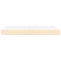 Matelas à ressorts ensachés pour enfants crème 80x160 cm tissu 