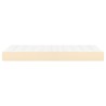 Matelas à ressorts ensachés pour enfants crème 80x160 cm tissu 