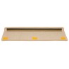 Tapis d'escalier 20 pcs 65x21x4 cm crème 