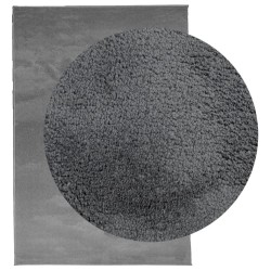 Tapis OVIEDO à poils courts anthracite 200x280 cm 