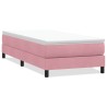 Sommier à lattes de lit sans matelas rose 80x220 cm velours 
