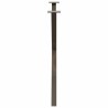 Pieds de table à manger en forme de X, 2 pièces, acier naturel, 90 x (72-73) cm 