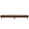 Cadre de lit sans matelas chêne marron 135x190 cm 