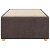 Cadre de lit sans matelas marron foncé 80x200 cm tissu 