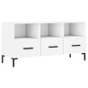 Meuble TV blanc 102x36x50 cm bois d'ingénierie 