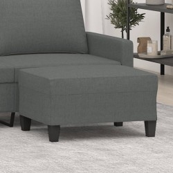 Repose-pied Gris foncé 70x55x41 cm Tissu 