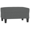 Repose-pied Gris foncé 70x55x41 cm Tissu 