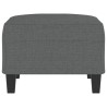 Repose-pied Gris foncé 70x55x41 cm Tissu 