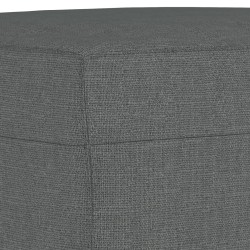 Repose-pied Gris foncé 70x55x41 cm Tissu 