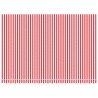 Tissu de remplacement pour auvent rayures rouges et blanches 
