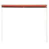 Auvent rétractable 350x150 cm Orange et marron 