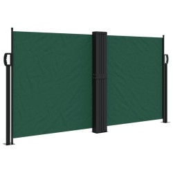 Auvent latéral rétractable vert foncé 120x1000 cm 
