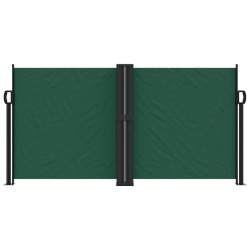 Auvent latéral rétractable vert foncé 120x1000 cm 
