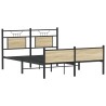 Cadre de lit sans matelas chêne sonoma 150x200 cm 