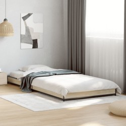 Cadre de lit sans matelas chêne sonoma 90x200 cm 