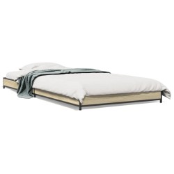 Cadre de lit sans matelas chêne sonoma 90x200 cm 