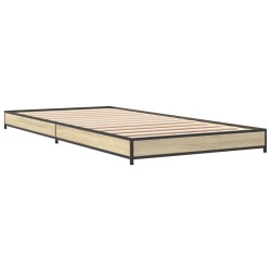 Cadre de lit sans matelas chêne sonoma 90x200 cm 
