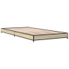 Cadre de lit sans matelas chêne sonoma 90x200 cm 