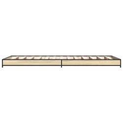 Cadre de lit sans matelas chêne sonoma 90x200 cm 