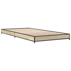 Cadre de lit sans matelas chêne sonoma 90x200 cm 
