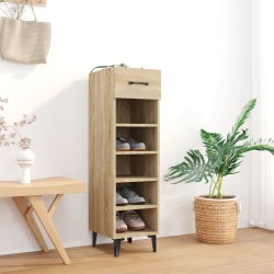 Armoire à chaussures Chêne Sonoma 30x35x105cm Bois d'ingénierie 