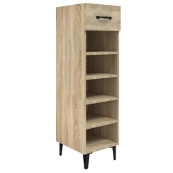 Armoire à chaussures Chêne Sonoma 30x35x105cm Bois d'ingénierie 