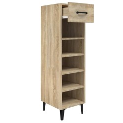 Armoire à chaussures Chêne Sonoma 30x35x105cm Bois d'ingénierie 