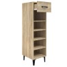 Armoire à chaussures Chêne Sonoma 30x35x105cm Bois d'ingénierie 