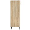 Armoire à chaussures Chêne Sonoma 30x35x105cm Bois d'ingénierie 
