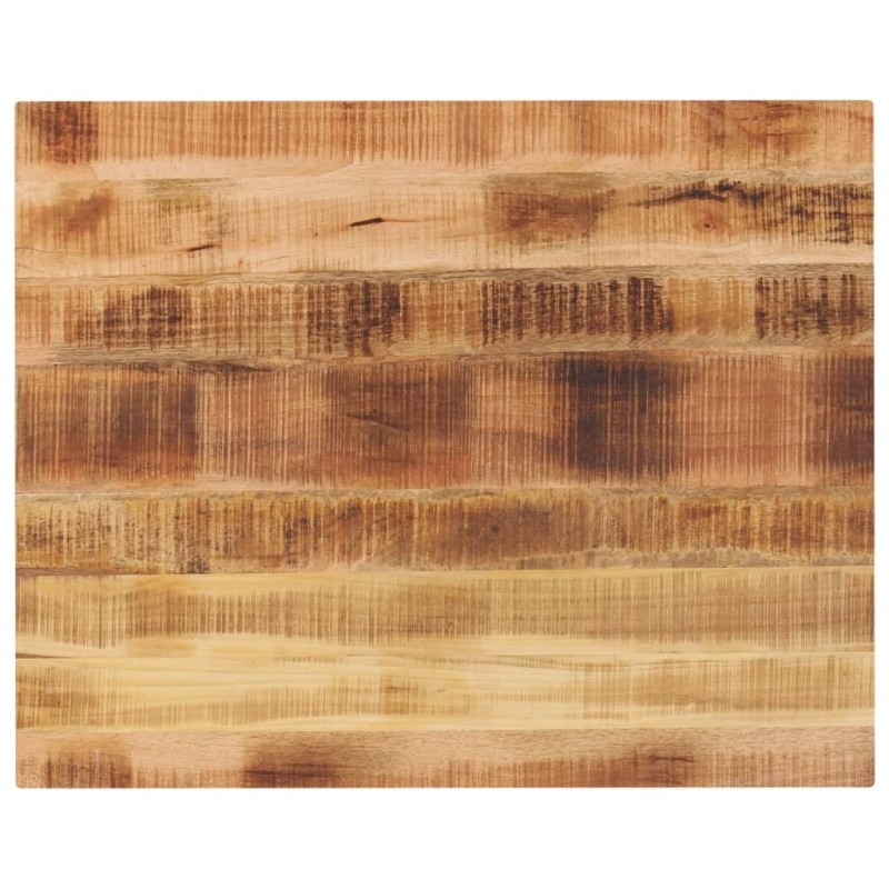 Dessus de table rectangulaire bois massif de manguier brut 
