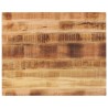 Dessus de table rectangulaire bois massif de manguier brut 